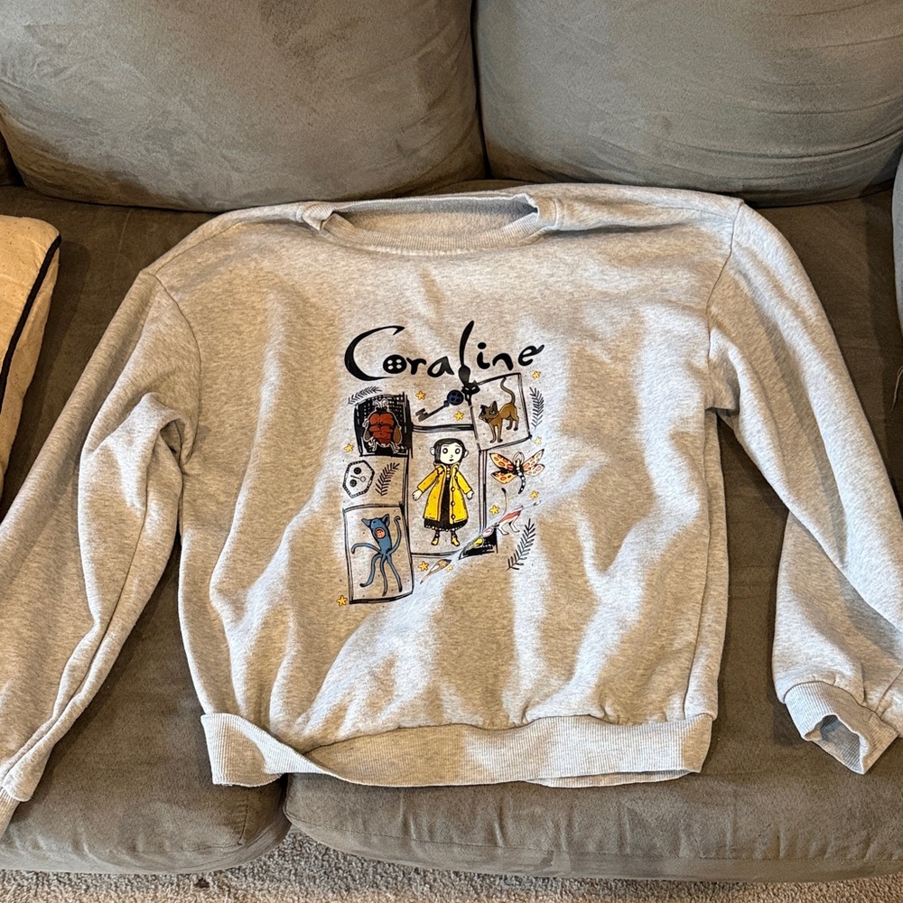 Gray Coraline Graphic Sweatshirt